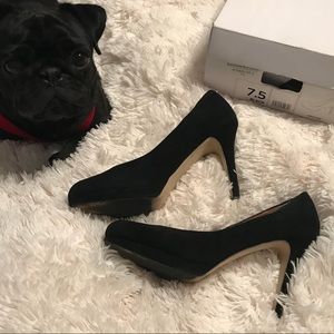 Banana Republic Kristen Heel in Black Suede